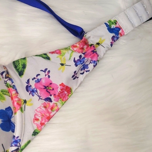 2012 Victoria's Secret Sexy Little Things Satin Floral Fairy Cottagecore Bra 34C - Picture 8 of 16